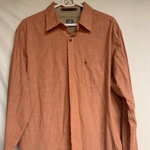 Timberland Long Sleeve Orange Button Down Shirt